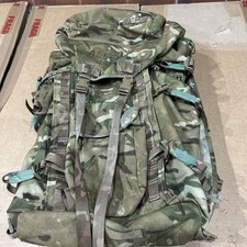 BRITISH ARMY  MTP BERGEN  RUCKSACK LONG BACK PACK has burn mark