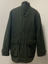 EWM Pure Classics Men’s Coat Dark Green 90s Style Size UK Medium Full Zip Lined