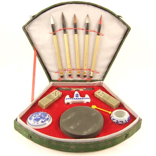 Chinese calligraphy set - set, 5