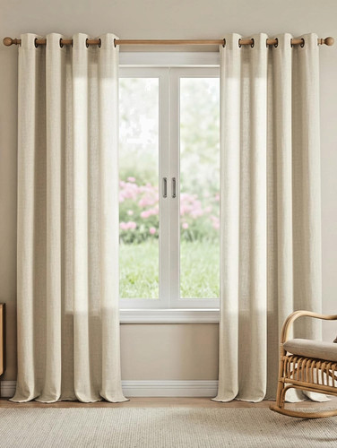 Pony dance linen curtains - curtains, 96