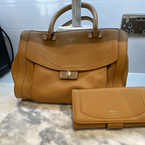 Guess tan pebbled - guess, faux