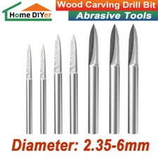 Wood Carving Bit HSS Engraving Drill Milling Cutter Wood Crafts For Rotary Tool