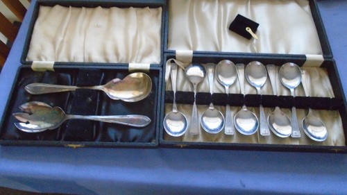 Sets spoons cased silver - spoons,