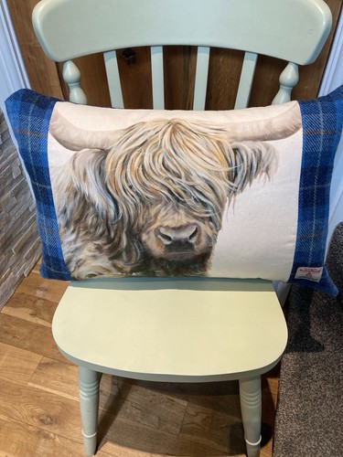 Harris tweed highland cow - tweed,