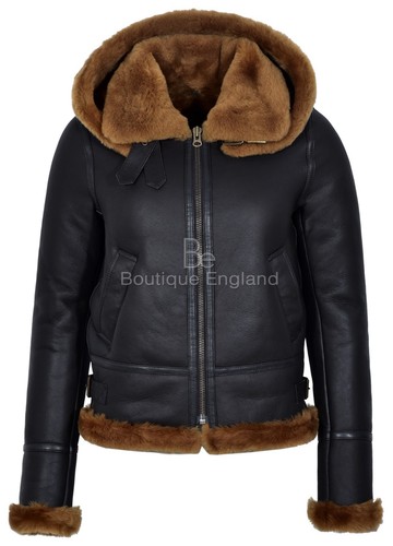 Ladies sheepskin jacket brown - ladies,