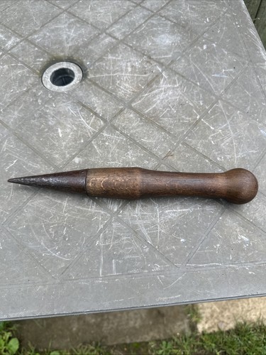 Vintage wooden steel - steel, tipped