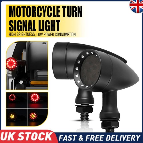 Black motorcycle turn - black,