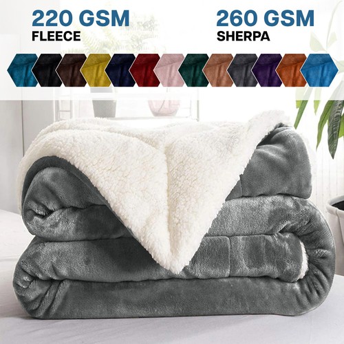 Sherpa fleece blanket - fleece,