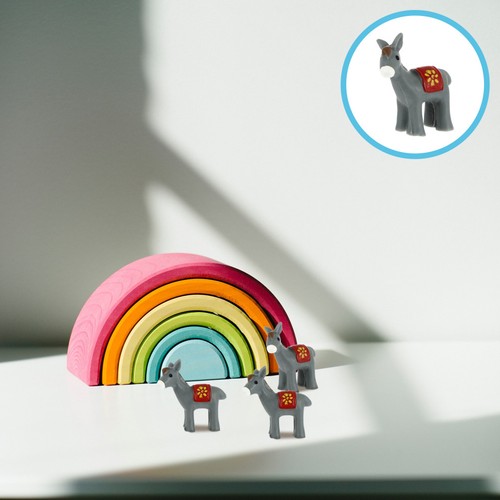 5pcs durable resin donkey - 5pcs,