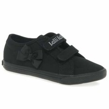 Lelli Kelly Lily Girls Infant Canvas Rip Tape Plimsoll Shoes