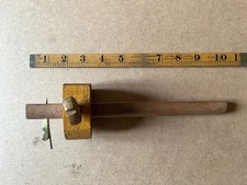 Vintage Brass and wood mortise