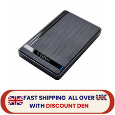 USB 3.0 SATA External Case Hard Drive Enclosure HDD SSD 2.5 Inch Caddy Black