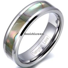 Tungsten Carbide Ring Abalone