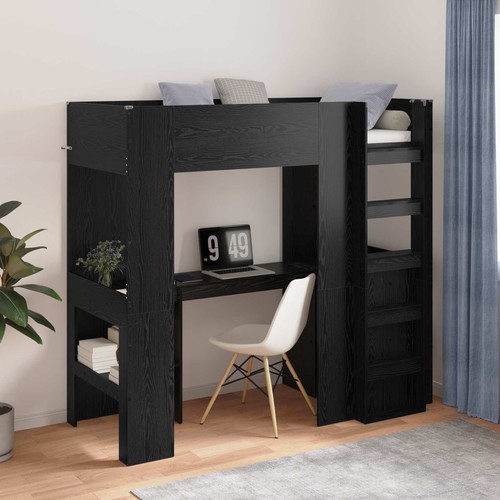 Loft bed frame - frame, black