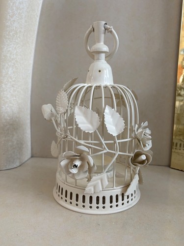 Cream metal decorative - cream,