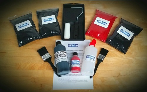 Black red flocking - kit, diy