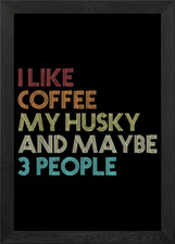 siberian husky dog Framed Wall