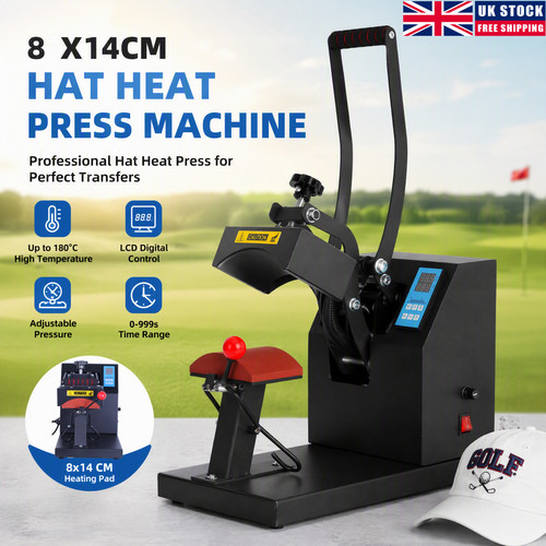 Cap heat press machine 8x14cm - heat,