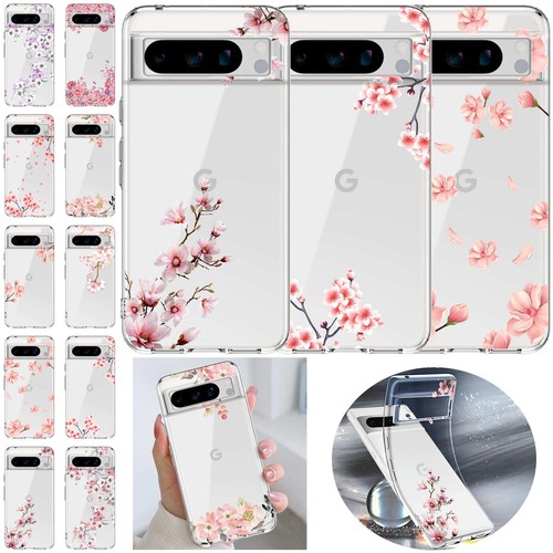 Clear case flowers printed for - flowers,