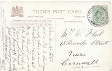Family History Postcard - Fleet? - Truro - Cornwall - Ref 1529A 