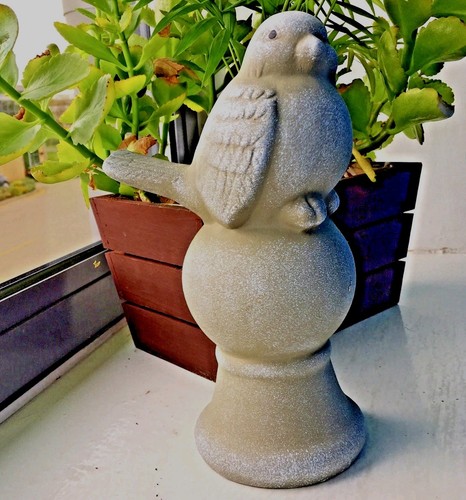 Garden ornament bird - ornament, on