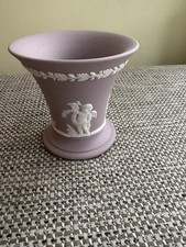 Wedgwood jasperware lilac vase,cupids,Eros