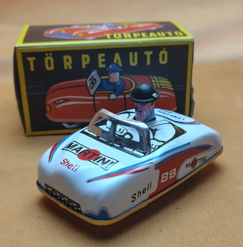 Vintage torpeauto tin - vintage,