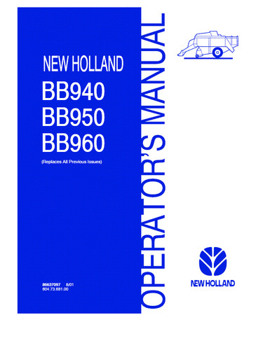 New holland baler bb940 - baler,