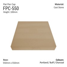 Flat Pier Caps Cast Stone