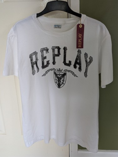 Replay men white shirt - men's, t-shirt