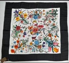 Gucci 100% Silk Scarf –