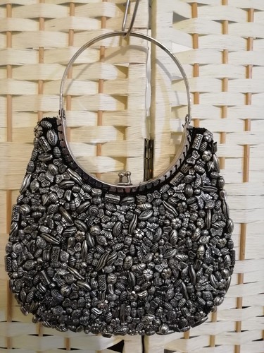Bulaggi black satin handbag