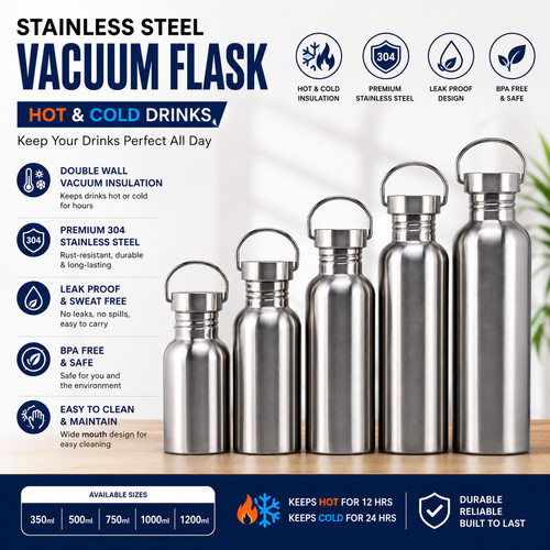 Thermos flask vacuum - thermos,