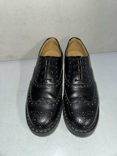 Solovair black leather brogue - solovair,