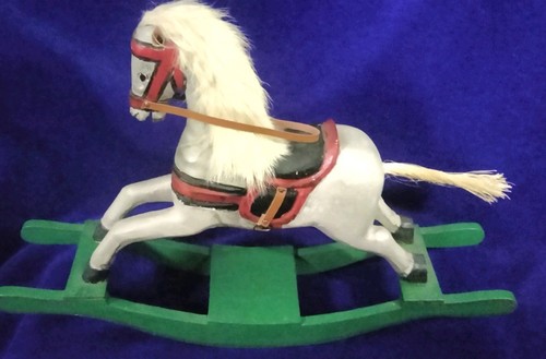 Vtg collectible wooden rocking - wooden,