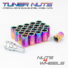 20 x Petrol Tuner Wheel Nuts M12x1.25 Fits Subaru Impreza Hatch Sti WRX
