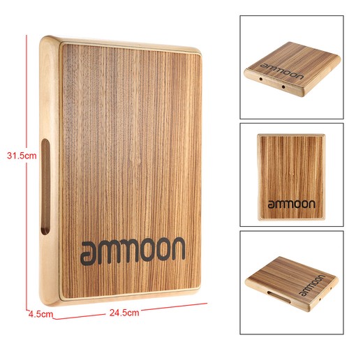 Ammoon compact travel cajon - travel,
