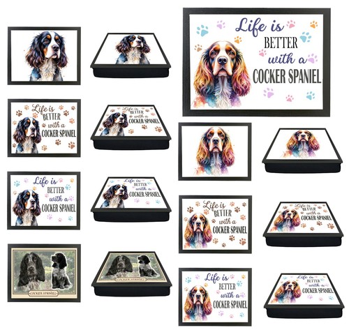 Cocker spaniel laptray - spaniel,