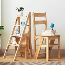 90cm Pine Wooden Folding Chair