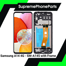 For Samsung Galaxy A14 4G SM-A145 Replacement LCD Screen Digitizer With Frame UK