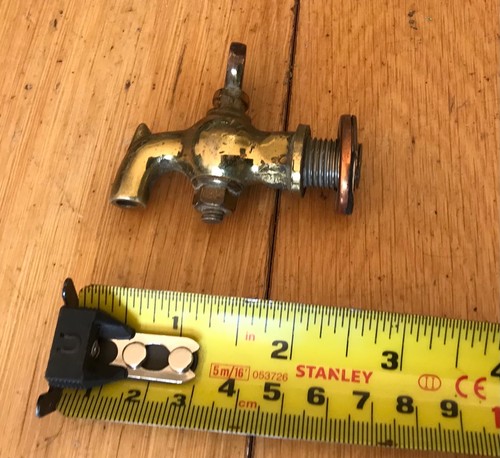 Antique small brass tap garden - antique,
