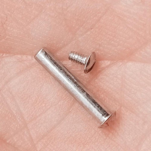 Steel grind wheel rivet shaft - grind,
