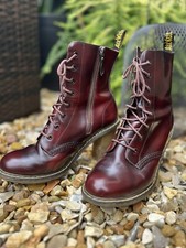 DR MARTENS ~ CHERRY RED HEELED