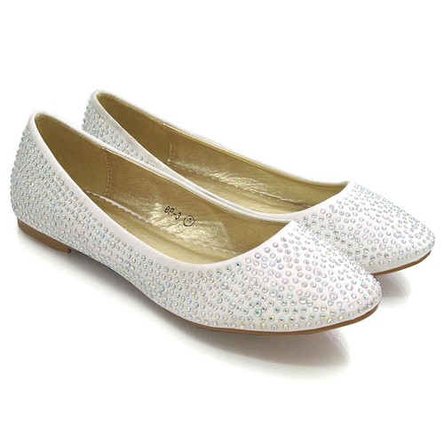 Womens bridal diamante shoes - womens,