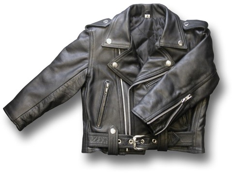 Kids leather brando - leather, jacket