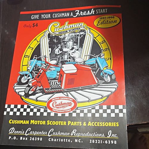 Vintage cushman motor - motor, scooter