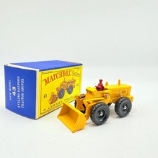 Matchbox Lesney 43b Aveling Barford Tractor Shovel Boxed Regular Wheels 