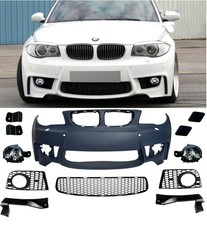 FRONT BUMPER GRILLE BODY KIT 1M LOOK PRIMED FOR BMW 1 SERIES E81 E82 E87 E88