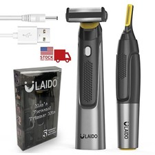 Men's Beard Trimmer Hair Clipper Waterproof Electric Body Shaver Grooming Kits
