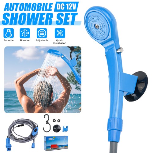 12v camping shower electric - camping,
